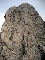 Kiipeilij�it� juuri kiipe�m�ll�mme reitill� Pierre Avoilla.